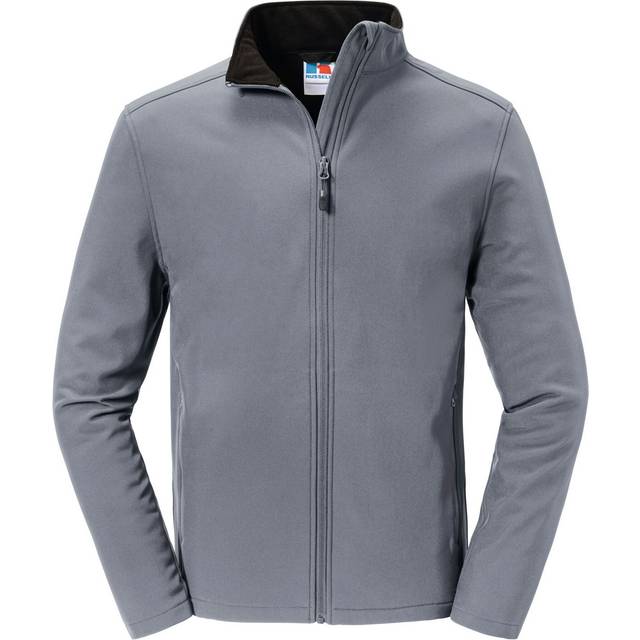 (XL, Iron) Russell Mens Essential Recycled Soft Shell Jacket
