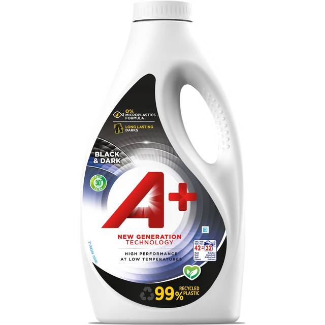 A+ flytande tvättmedel, Svart & Mörk, 1,35 L