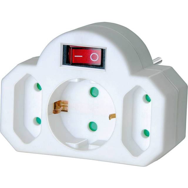 Brennenstuhl Adapterstecker 2x Euro 1x Schuko