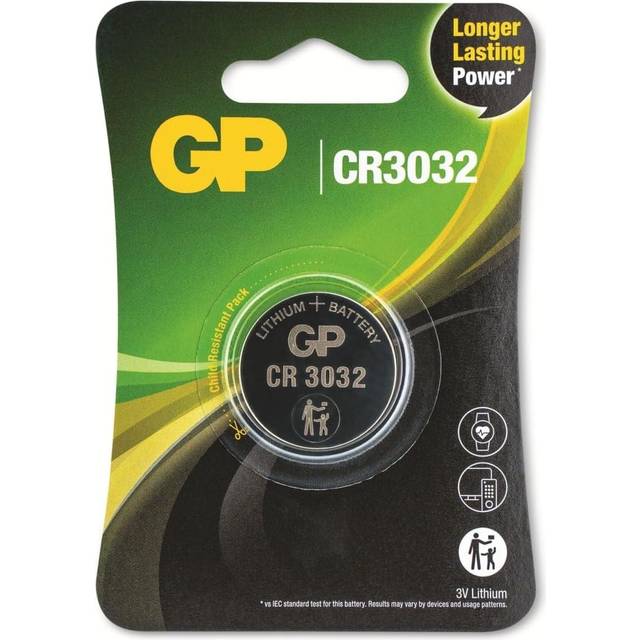 GP CR3032 litium knappcellsbatteri – 1 st