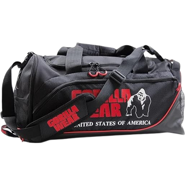 Jerome Gym Bag, black/red, Gorilla Wear