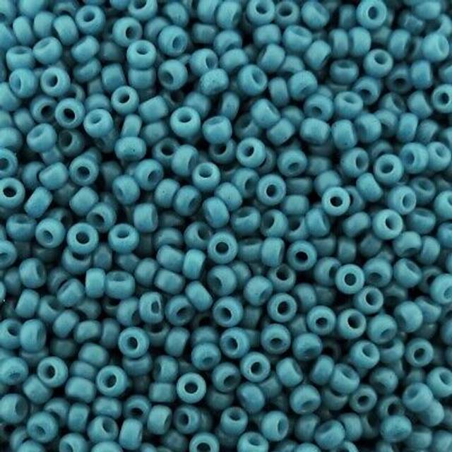 Special Dyed Dark Teal Blue Miyuki Japanese round rocailles glass seed beads 11/0 Approximately 24 gram 5 inch tube