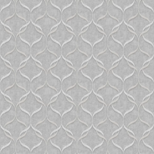 Fine Decor Milano 9 Wave Grey Wallpaper M95616