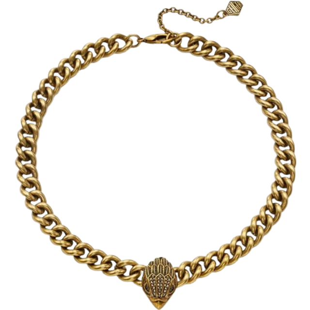 Kurt Geiger London Women's Necklace Gold Large Eagle Collar Necklace
