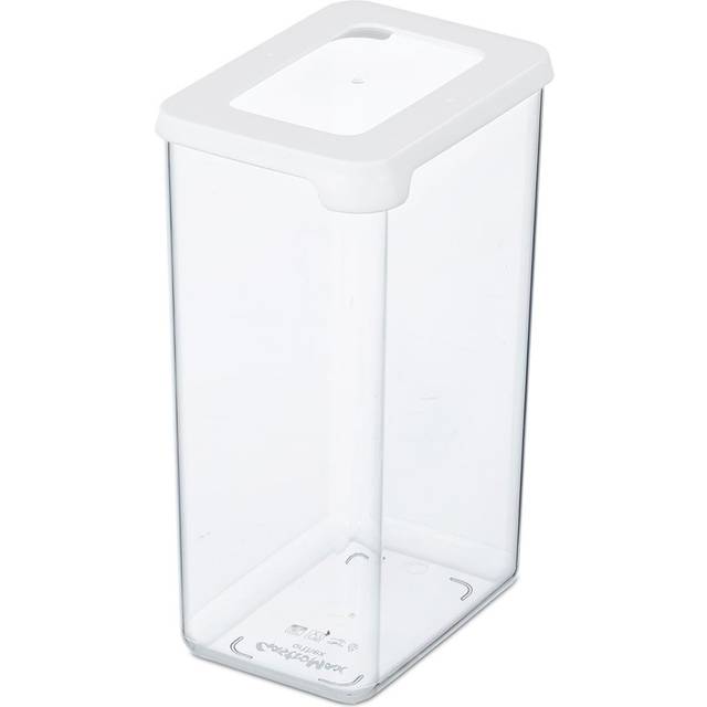 Dry Food Keeper, Stackable Airtight Containers - 1.6 L / 1.6l - White