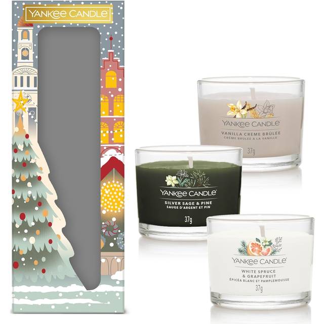 Yankee Candle Christmas Collection 3 Candles Gift Set - Imperfect Box