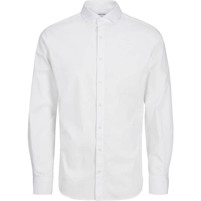 JACK & JONES Jjeaxel Stretch Shirt Ls Noos Jnr |Vit |152