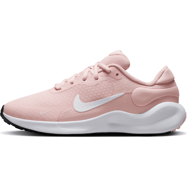 Nike Revolution 7 äldre barnskor, Echo rosa/Summit vit-svart, 38 EU, Echo rosa Summit vit svart, 38 EU