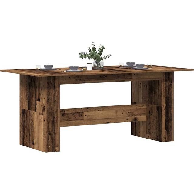 (old wood) vidaXL Dining Table Kitchen Dinner Table Dining Room Table Engineered Wood