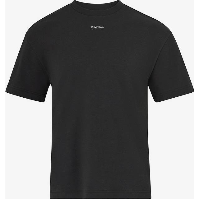 CALVIN KLEIN Nano Logo Interlock T-Shirt |Svart |L