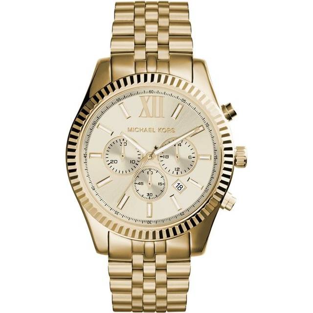 Michael Kors Lexington Men's WatchÃGold Case Chrono DialÃBracelet StrapÃMK8281