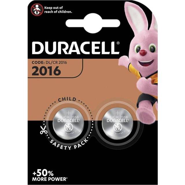 Duracell Batteri CR2016 Knappcell 3 V (2 st)