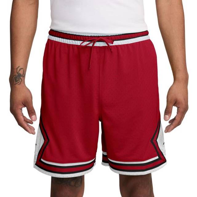 Nike Jordan Sport Men's Dri-FIT Mesh Diamond Shorts - Red - Polyester - L