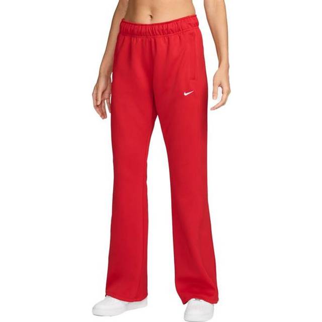 Nike Sportswear Windrunner Women's Mid-Rise Slim Knit Trousers - Red - Polyester/Elastane - XS (UK 4&#x2013;6)
