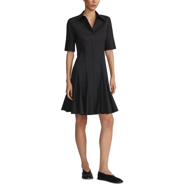 Lafayette 148 New York Godet Peplum Shirt Dress