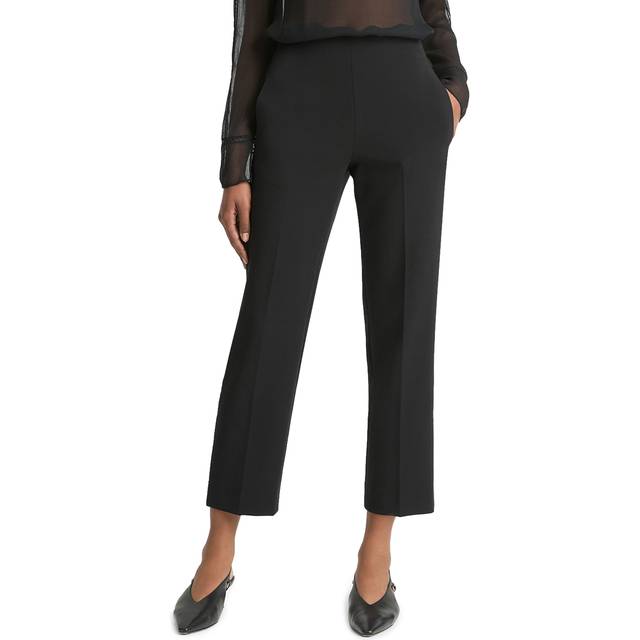 Velvet-Trim Pull-On Pant in Black - XS