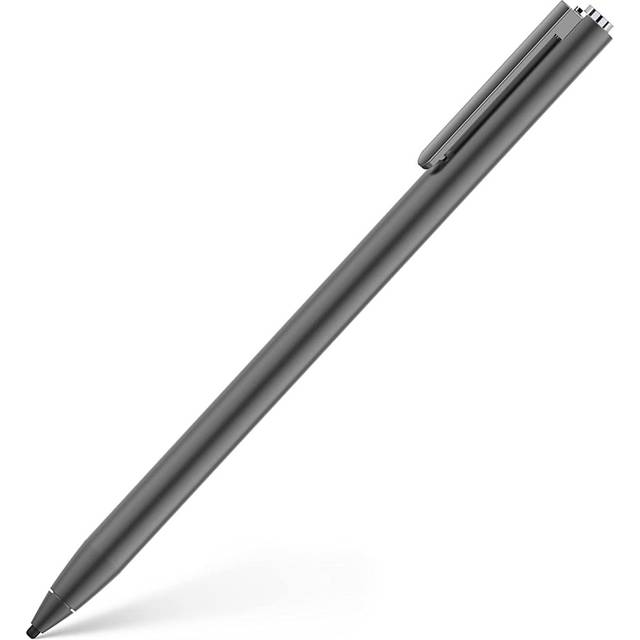 adonit Dash 4 Styluspenna för iOS/Android [iPad/Android-surfplatta-penna, extra lång batteritid, handflatsavvisning, utbytbar tunn spets, ingen Bluetooth krävs] matt silver, ADJD4B