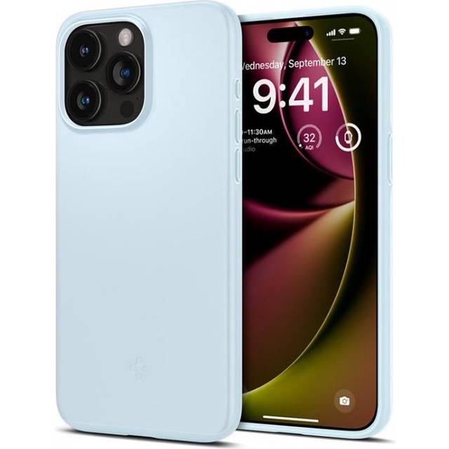 Spigen Thin Fit Skal Kompatibel med iPhone 15 Pro Case Fodral -Gunmetal