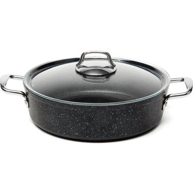 Excelsa Five Stars 4L Aluminium Stock Pot - Black (4L)