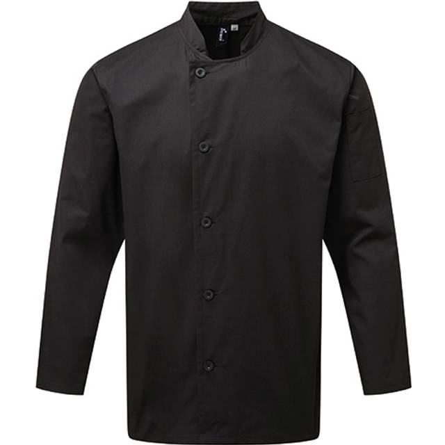 Premier Chefs Essential Long Sleeve Jacket PR901 Black 2XL Colour: Bla