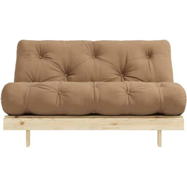 Karup Design Roots Bäddsoffa Med Madrass 140x200 755 Mocca/Pine - 755 Mocka