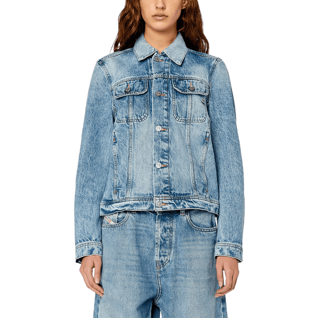Diesel De-Bonny Denim Jacket - Light Wash, Light Wash, Size M, Women