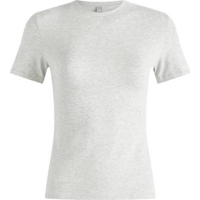 SKIMS Jersey T-shirt - Light Heather Grey • Price »