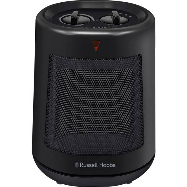 Russell Hobbs 2000W Watt 6826 BTU BTU Electric Compact Space Heater with Adjustable Thermostat (24.8cm H X 18.7cm W X 16cm D)
