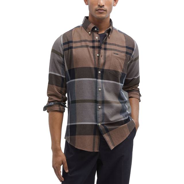 Barbour Dunoon Check Long Sleeved Shirt Brown