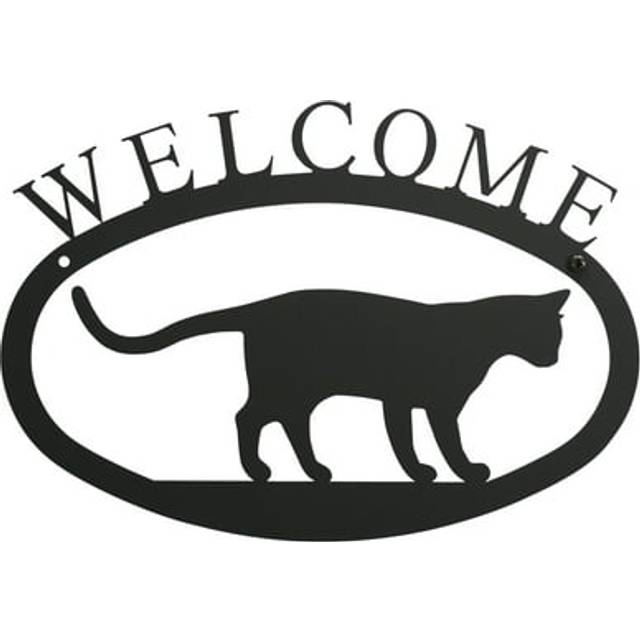 Cat at Play  Welcome Sign Small