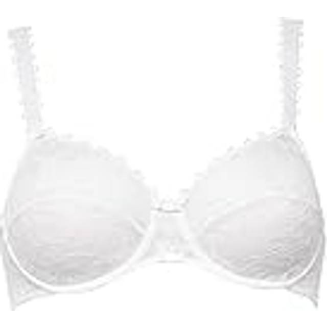 Miss Top Underwired Bra - 03 White - Indulge in some luxe lingerie from Maison Lejaby. Elegant and comfortable, the Miss Top underwired bra has been carefully created with ornate lace details along the front and straps. Designed with a mid cup shape and uplifting fit, this versatile bra is perfect for under your favourite V-neck dress.