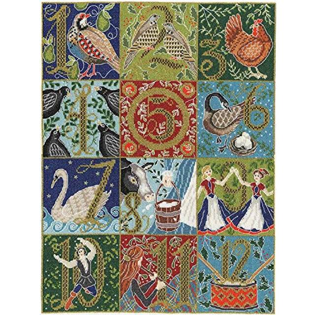12 days of christmas counted cross stitch kit by bothy threads