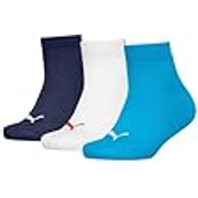 PUMA Quarter Socks Youth (3-Pack), White, size 9-11.5 (9-11.5)
