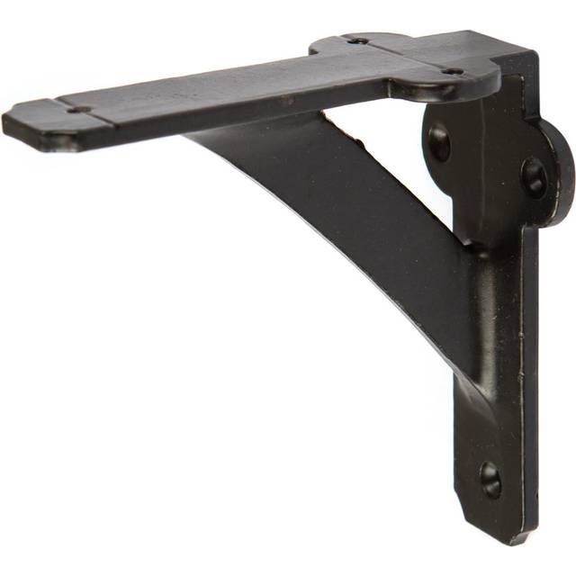 100mm Iron Shelf Bracket - Black