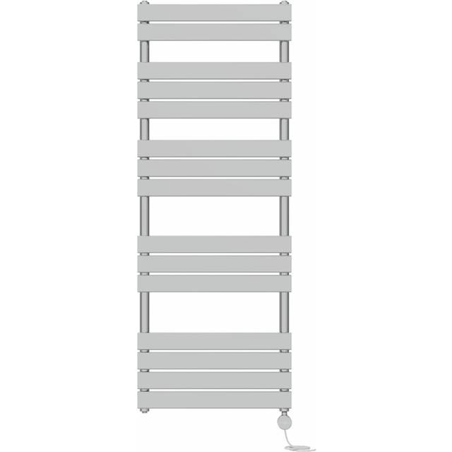 Prefilled Thermostatic Electric Flat Panel Heated Towel Rail - Chrome (160cm H x 60cm W x 6.2cm D)