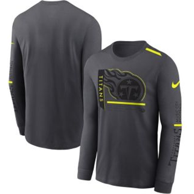 Tennessee Titans Nike VOLT Long Sleeve Dri Fit Cotton T-Shirt - Mens