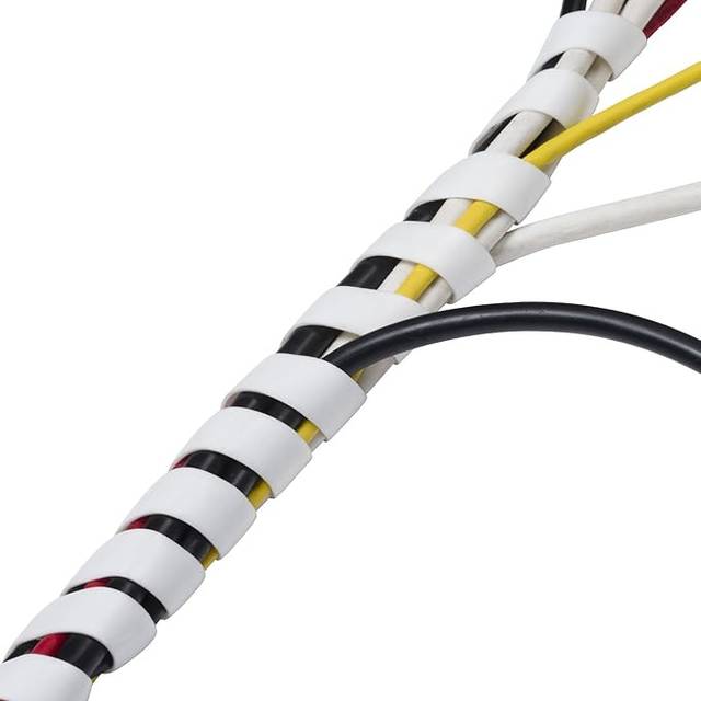 Cable Tidy Wrap White 2.5 M