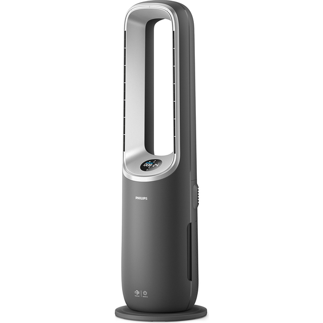 Philips Air Performer 3-i-1: Luftrenare, värmare och fläkt - renar 70 m², tar bort 99,97% av allergener och föroreningar. HEPA-filter, smarta sensorer, Alexa, app. (AMF870/15)
