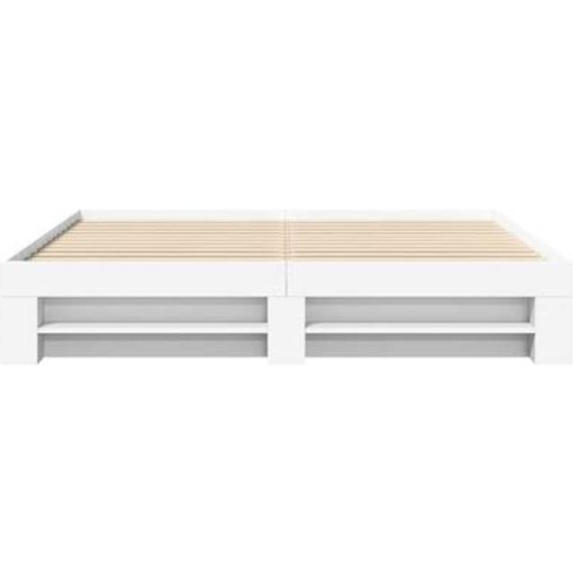 vidaXL Bed Frame Bed Base Grey Sonoma 180x200 cm King Size Engineered Wood