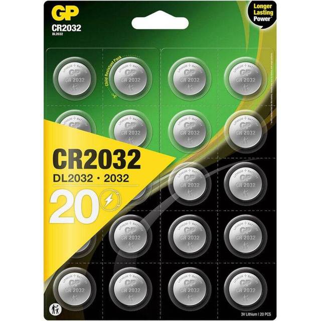GP CR2032 3V Knappbatteri Paket med 10
