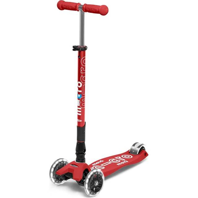 Micro-Scooters Maxi Deluxe Led  - Red, One Size