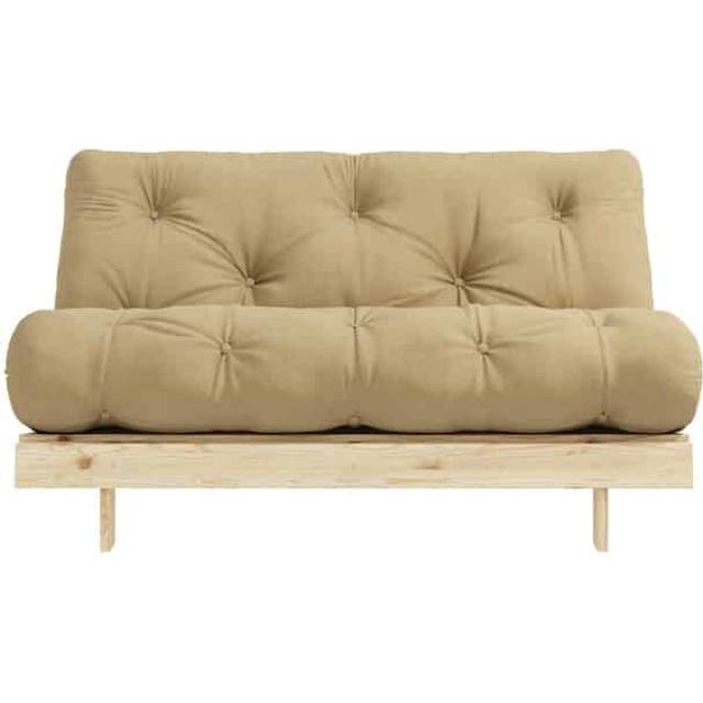 Karup Design Roots Bäddsoffa med Madrass 140x200 758 Wheat Beige/ Pine - 758 Vete Beige