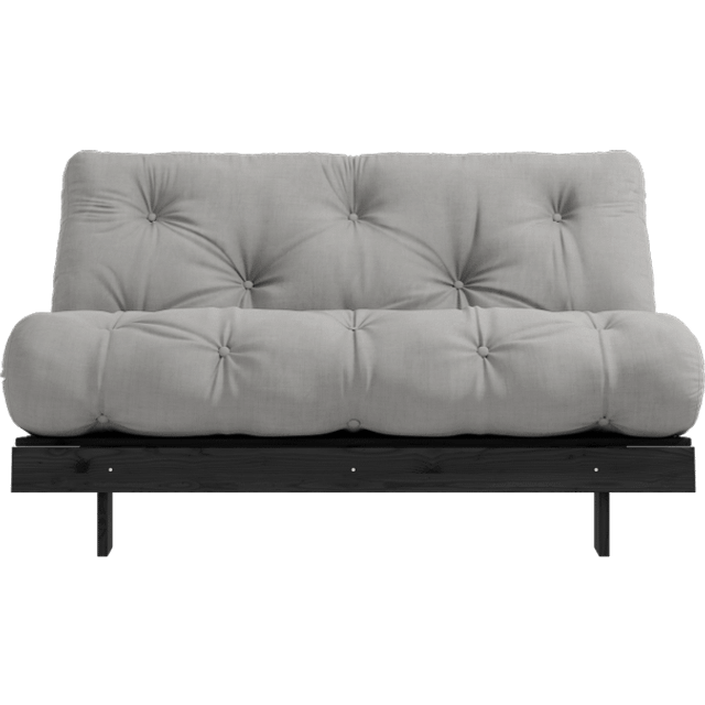 Karup Design Roots Bäddsoffa Med Roots Madrass 140x200 Grå/Svartlackerad - Grå, svartmålad