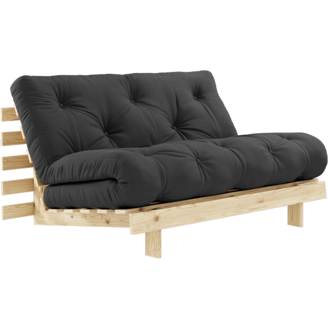 Karup Design Roots Bäddsoffa Med Madrass 140x200 734 Mörkgrå/furu - 734 mörkgrå