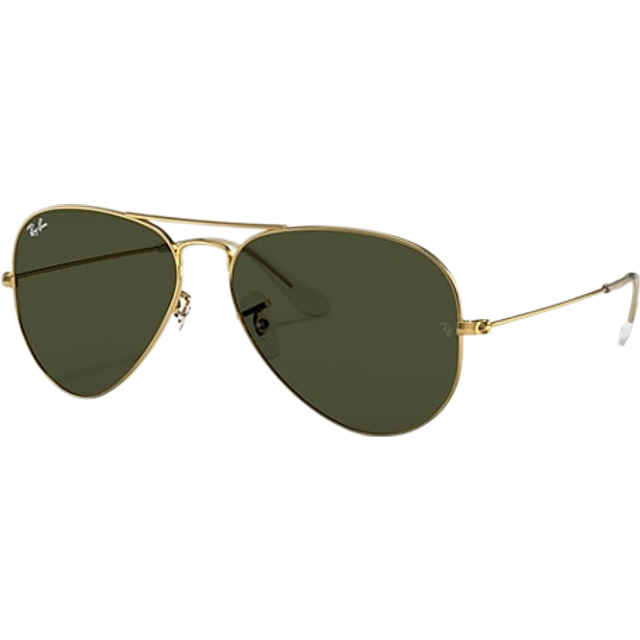 Ray-ban  Unisex sunglasses Rb3025 aviator large metal l0205 gold grey green