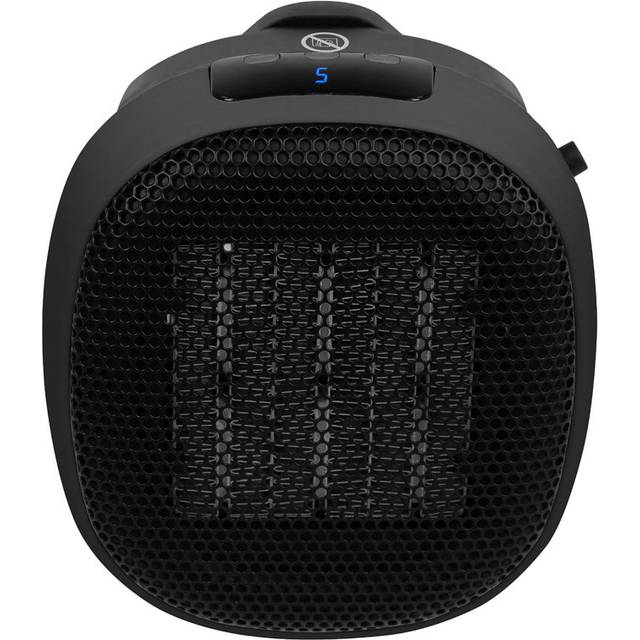 Russell Hobbs RHPH7001 700W Compact Portable Black Ceramic Plug in Fan Heater in Black with 2 Heat Settings & Overheat Protection, 10m2 Room Size, 2