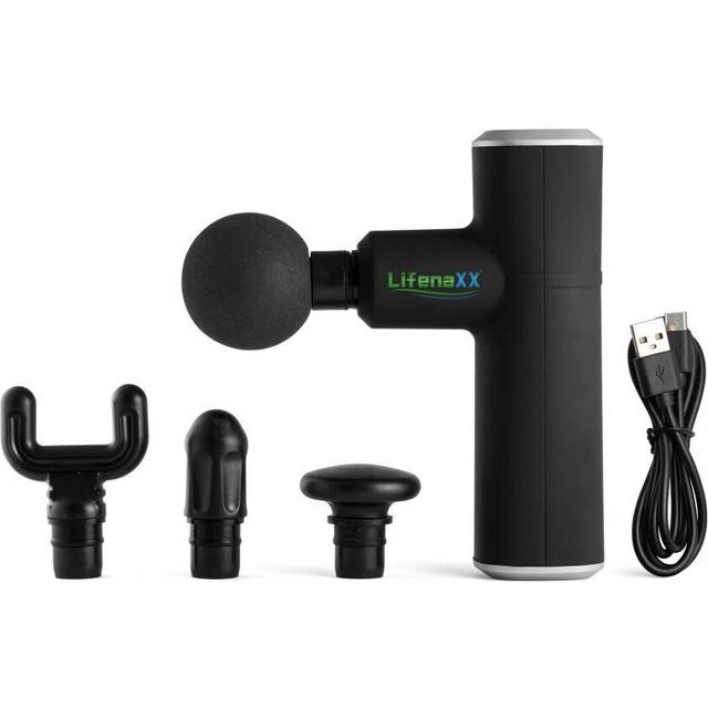 Wireless Massage Gun Portable Mini Massage Gun Deep Tissue Percussion Muscle Massager for Pain Relief Quiet, with 4 Massage Heads for Gym Office Home