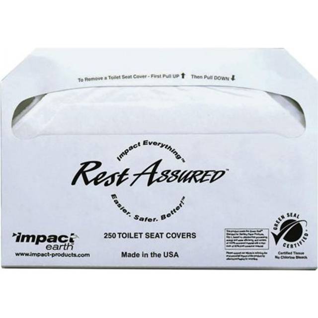 Impact Products IMP Half Fold Toilet Seat Covers, White