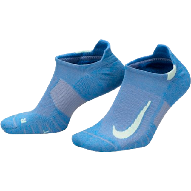 Nike Multiplier No-Show Running Socks - blue