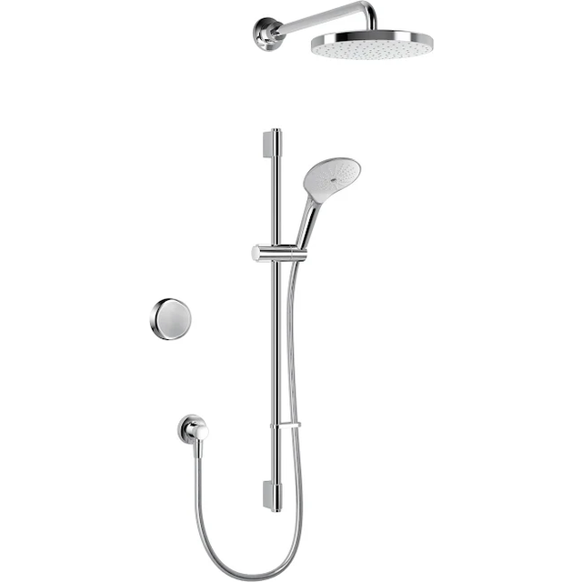Mira Activate Digital Shower Twin Outlet Head Bathroom Gravity Pumped Rear Fed